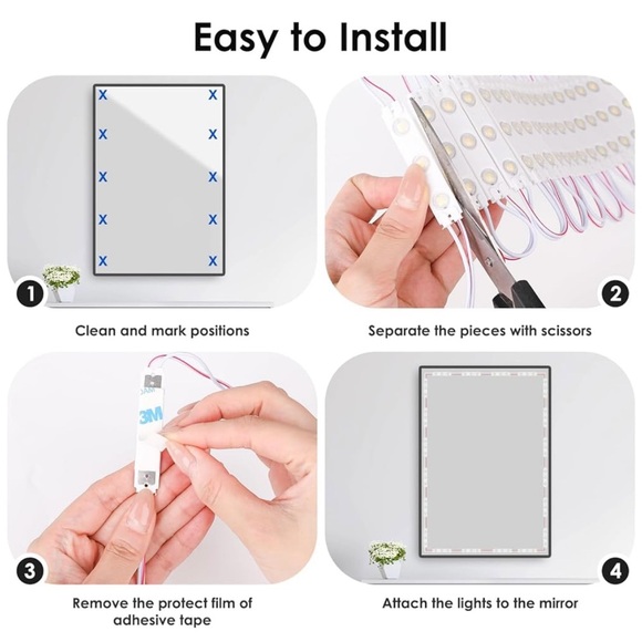 LED Vanity Mirror Light Kit - Picture 5 of 7